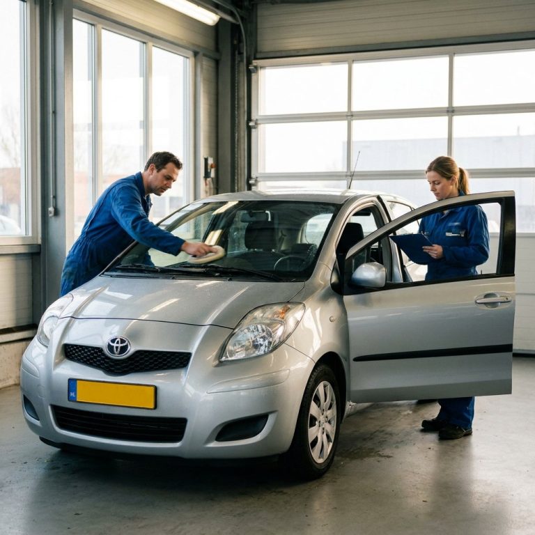 Leaseauto inleveren schoonmaken checklist