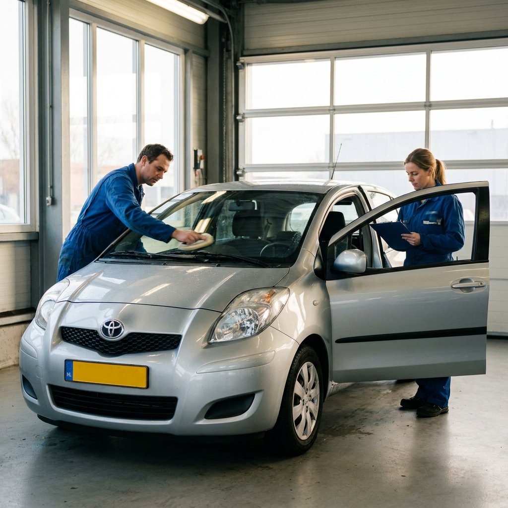 Leaseauto inleveren schoonmaken checklist