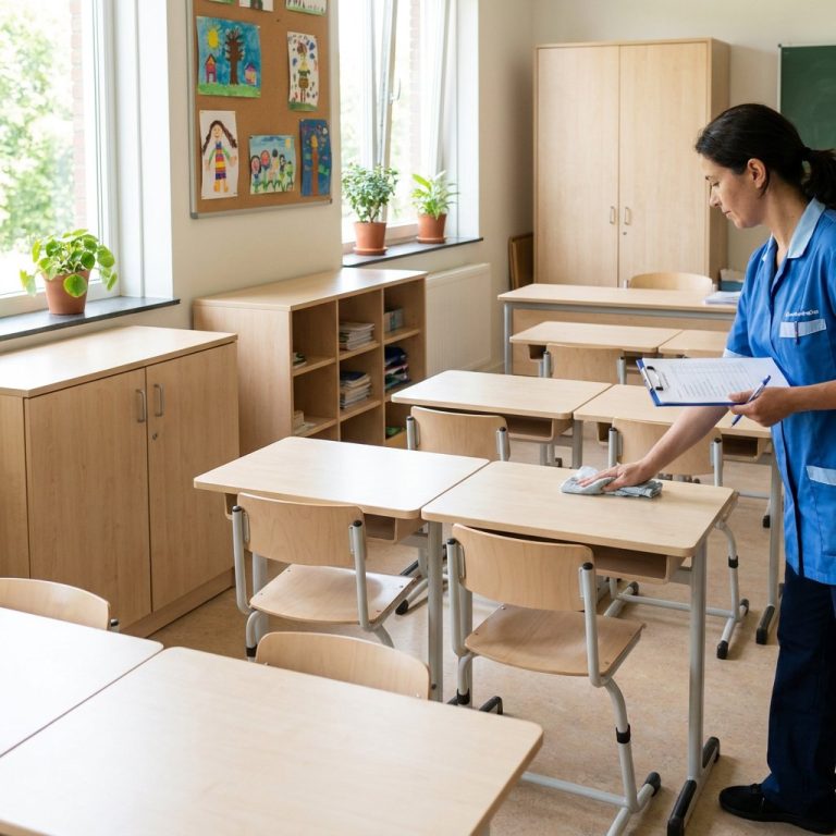 Schoolmeubilair schoonmaakprotocol