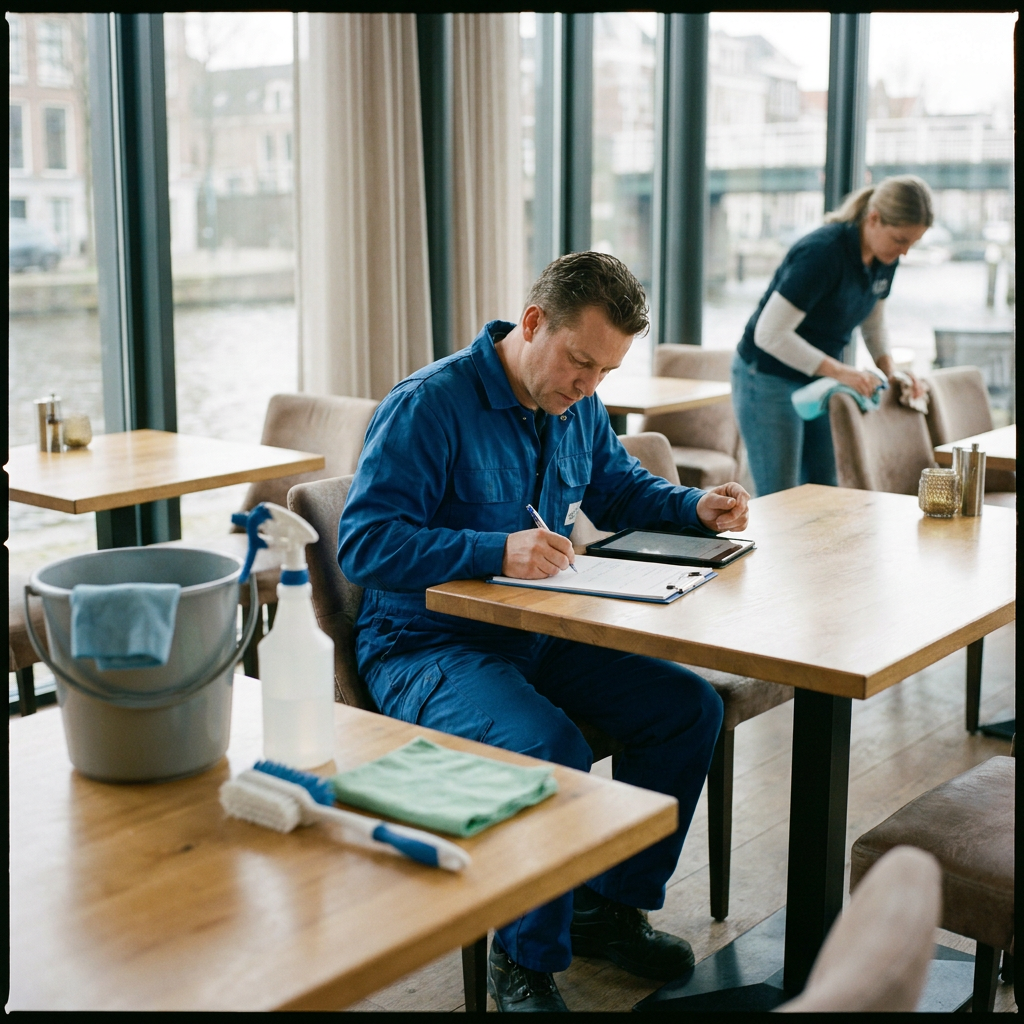 Schoonmaakplan horeca meubilair