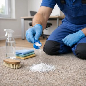 Tapijt reinigen met waspoeder: veilig en effectief