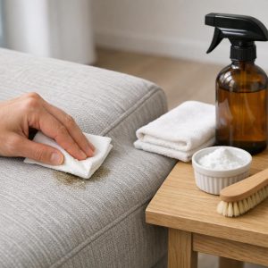 Vetvlekken uit meubelstof verwijderen: snel en veilig
