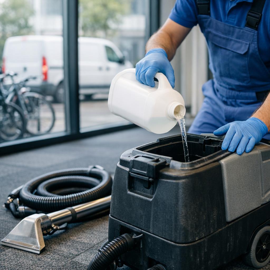 Welk reinigingsmiddel in tapijtreiniger?